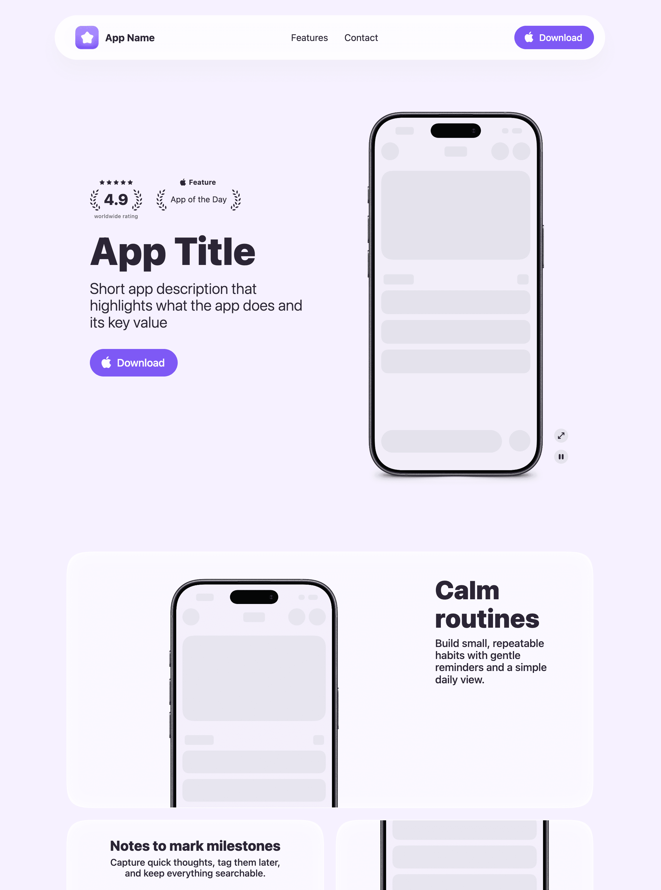 Lavender theme preview