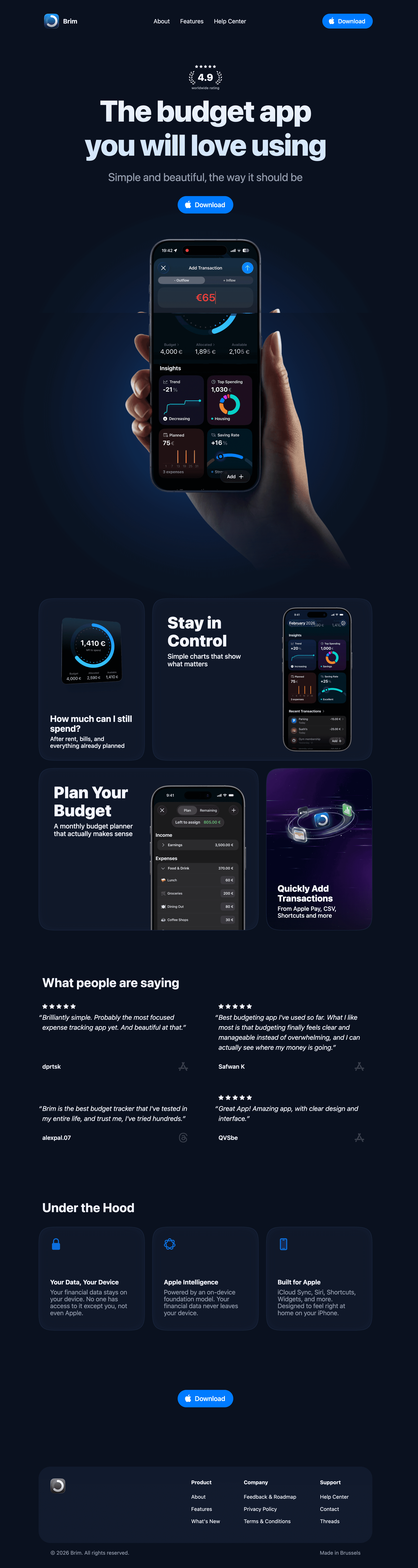 getbrim.app website screenshot